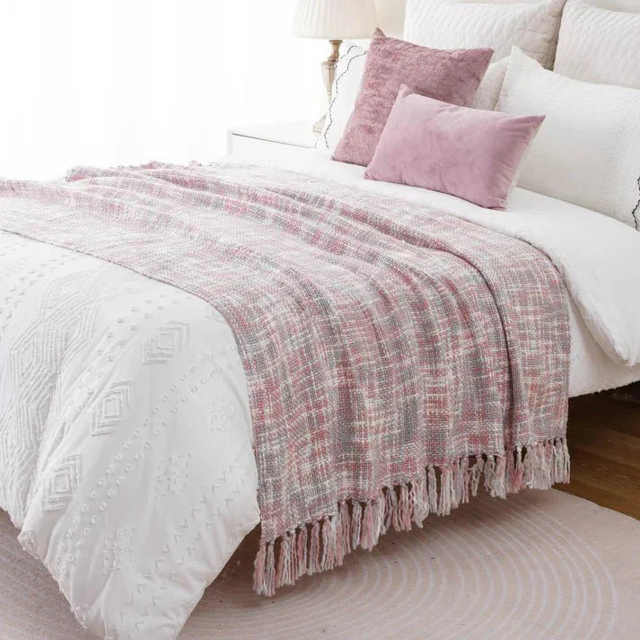 Blush Knit Blanket