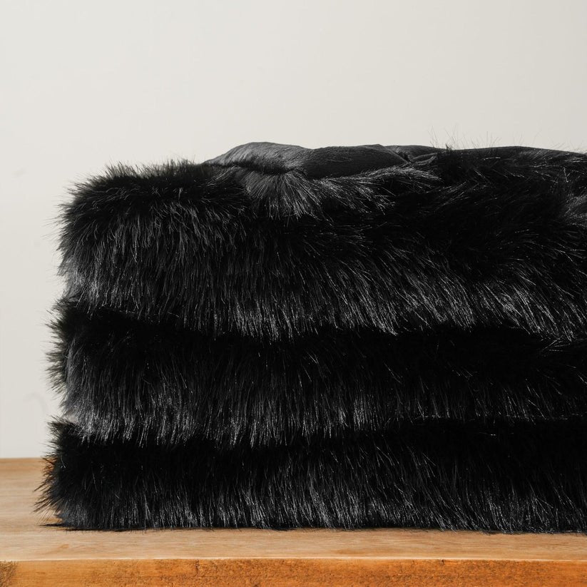 Fluffy Faux Fur Throw